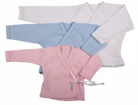 100% Cotton 2-Pack Crossover Baby Top In Mixed Blank Colours