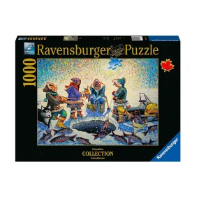 1000 pc Puzzle - Ice Fishing (Canadian Collection)