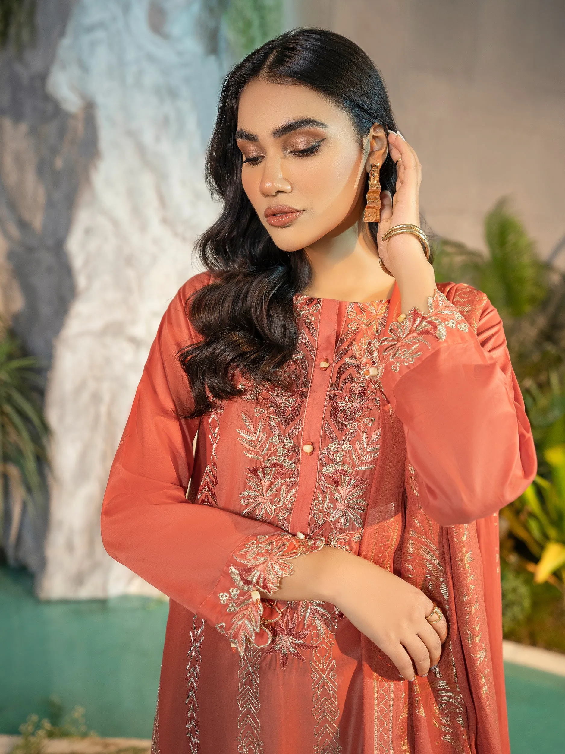 2 Piece Embroidered Lawn Suit