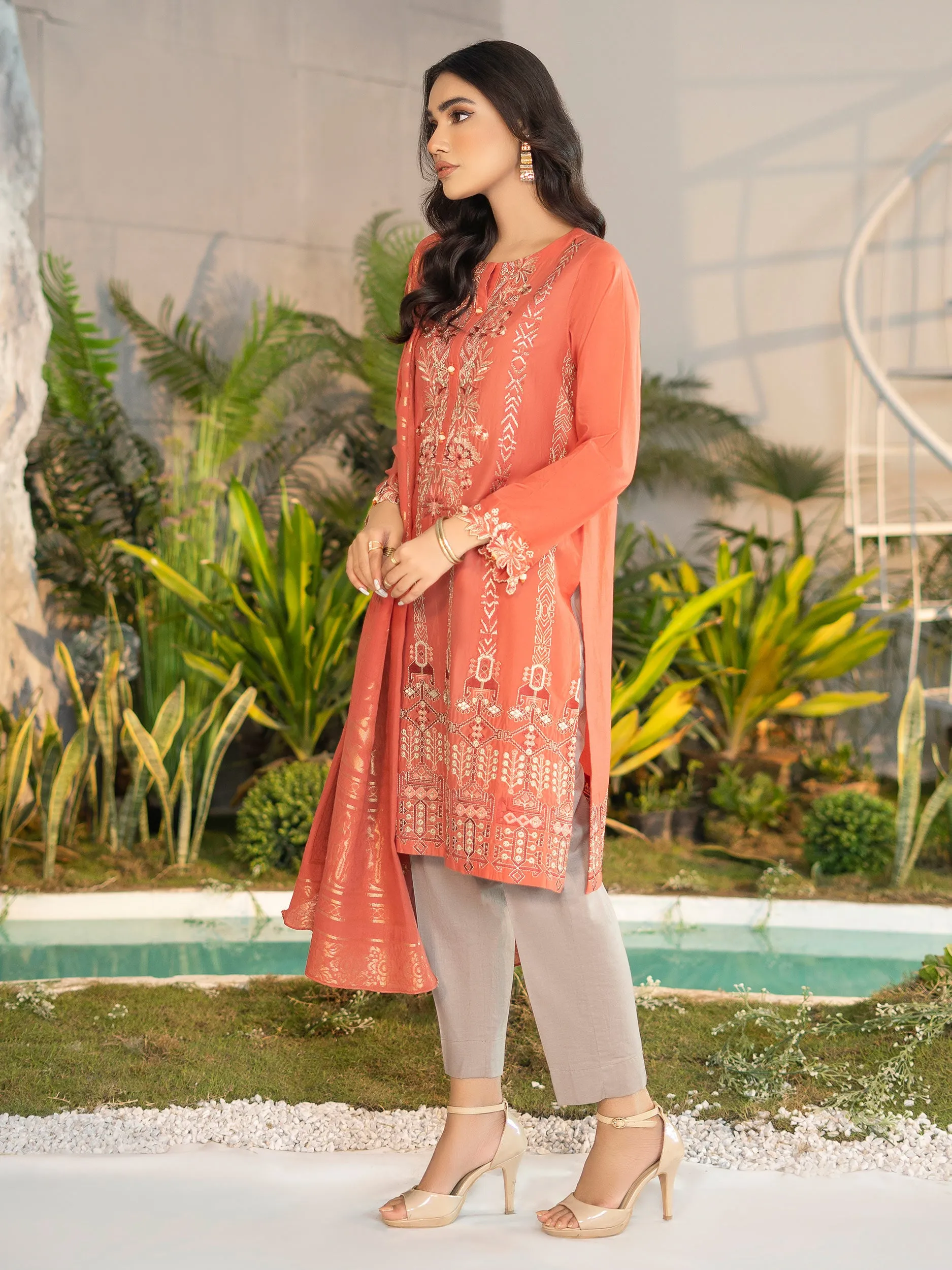 2 Piece Embroidered Lawn Suit