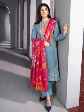 2 Piece Khaddar Suit-Printed (Unstitched)