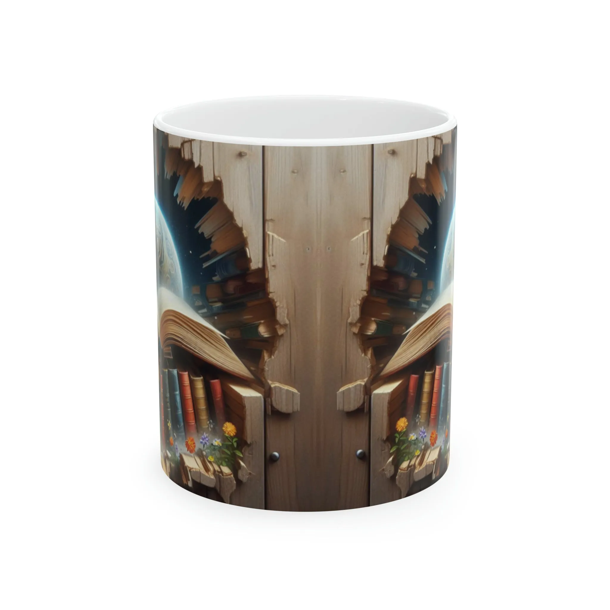 3D Book |Ceramic Mug, 11oz