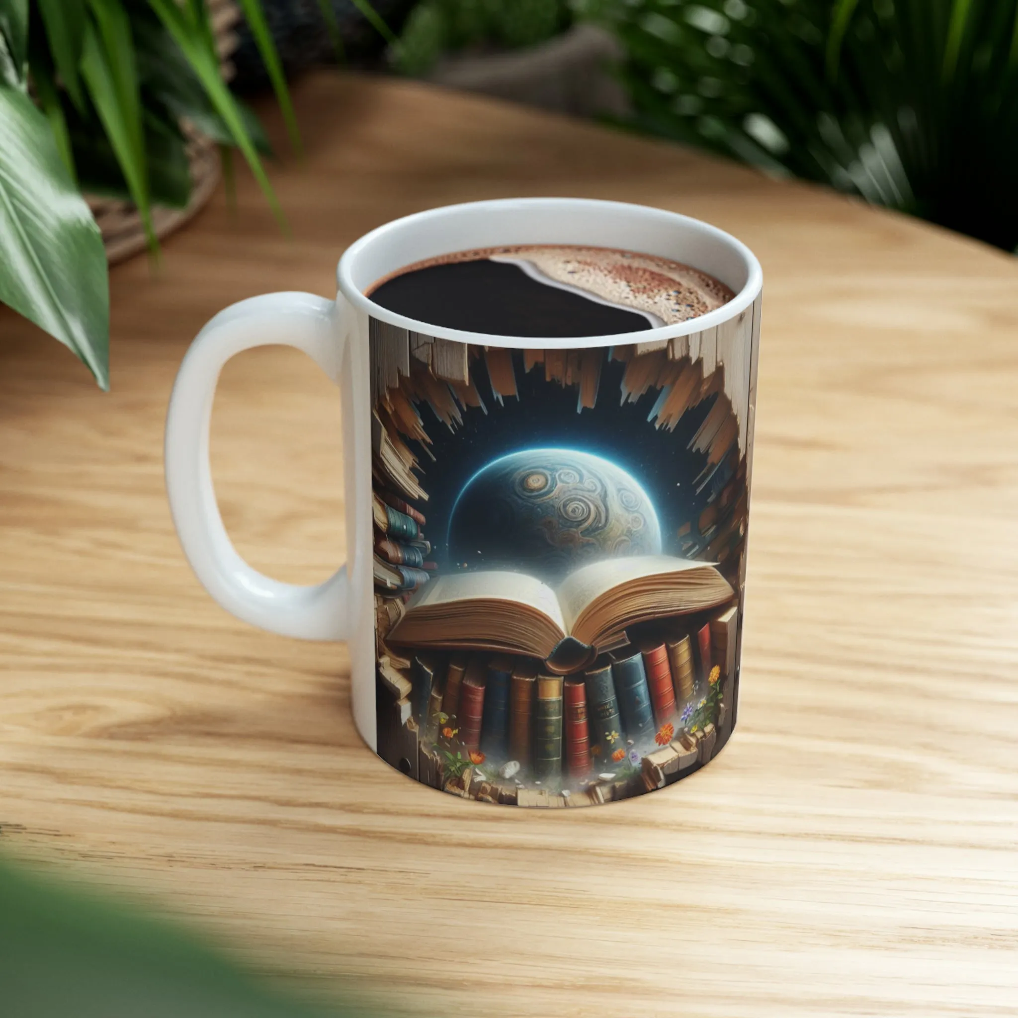 3D Book |Ceramic Mug, 11oz