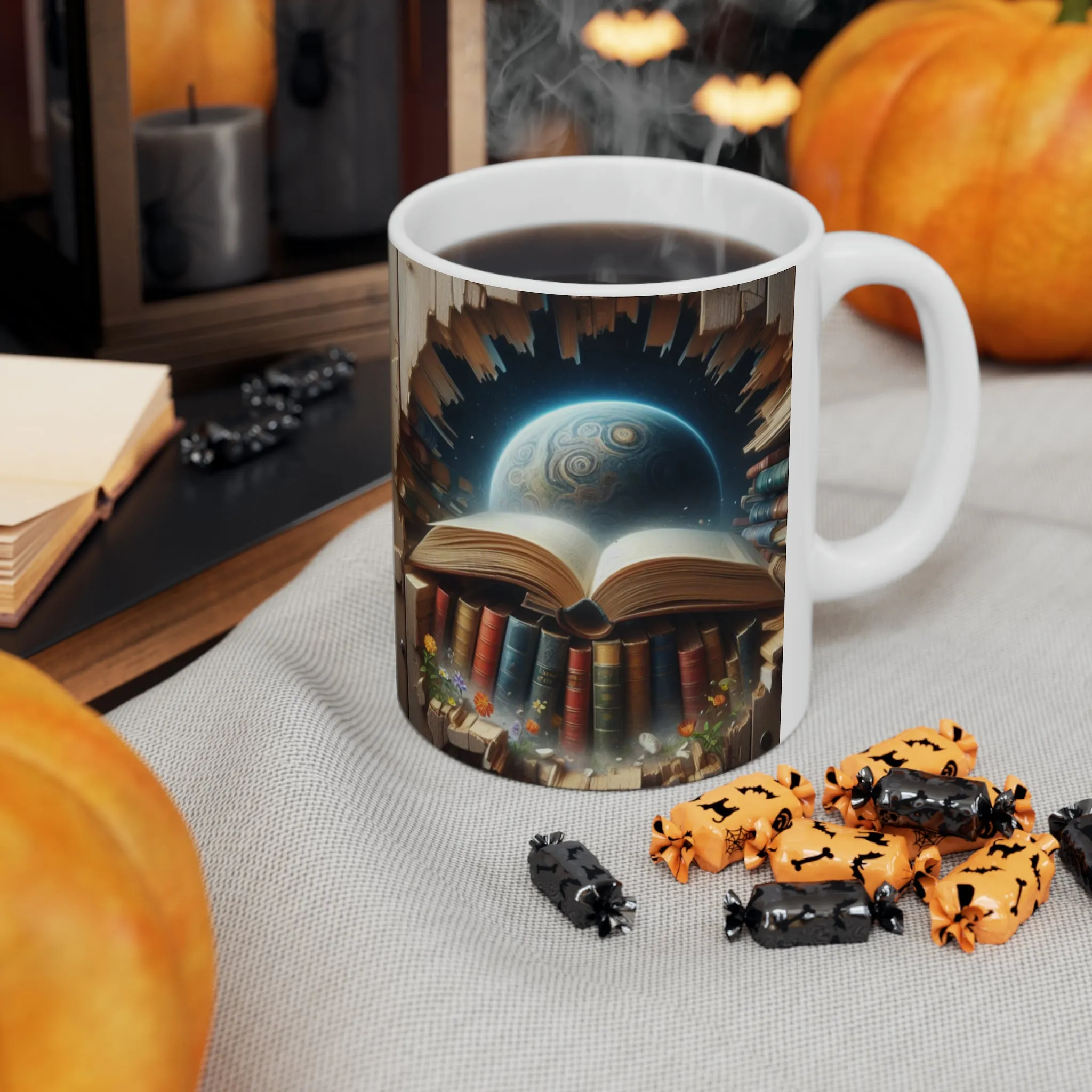 3D Book |Ceramic Mug, 11oz