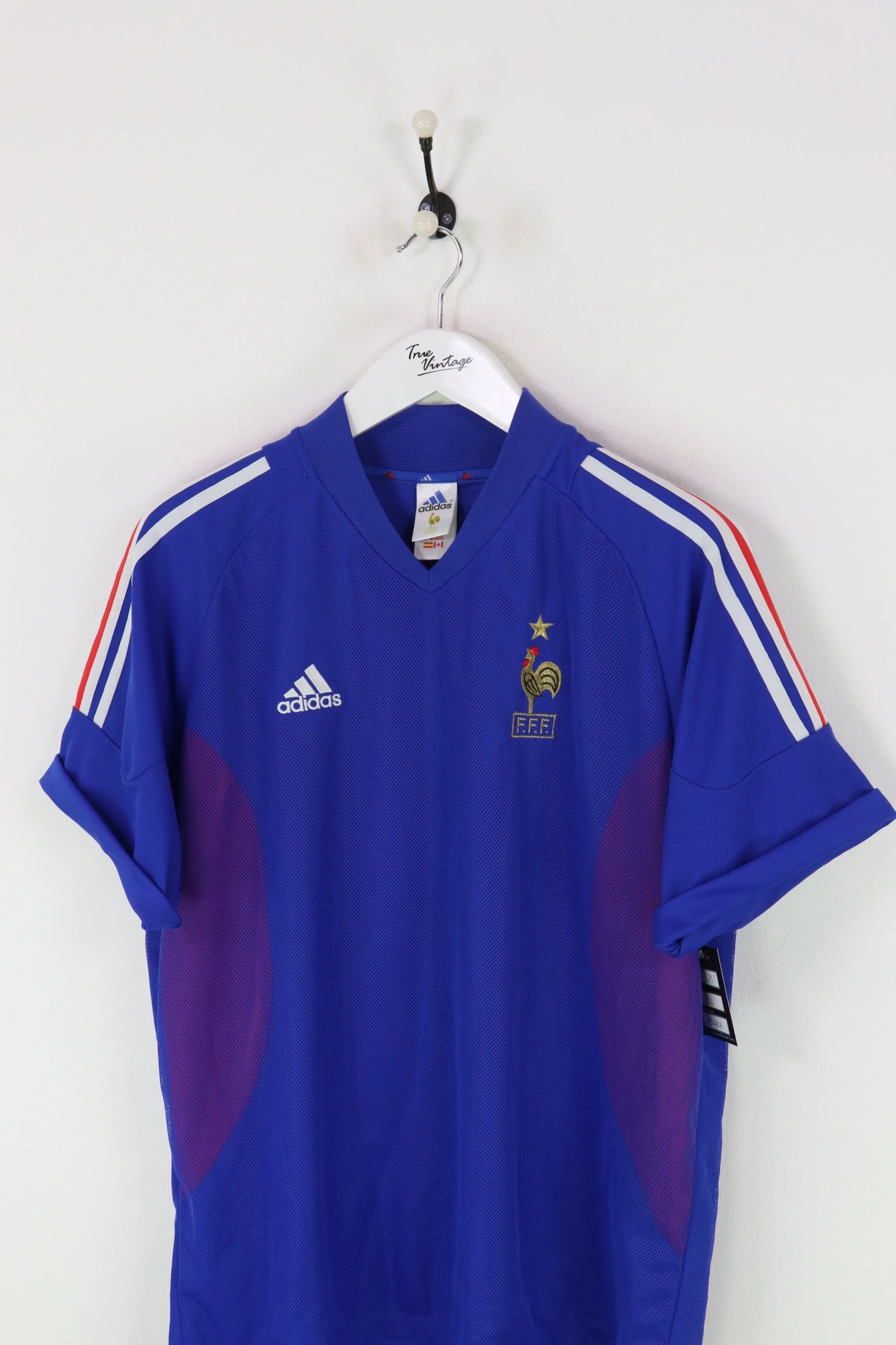 Adidas France Zinedine Zidane Football Shirt Blue XL