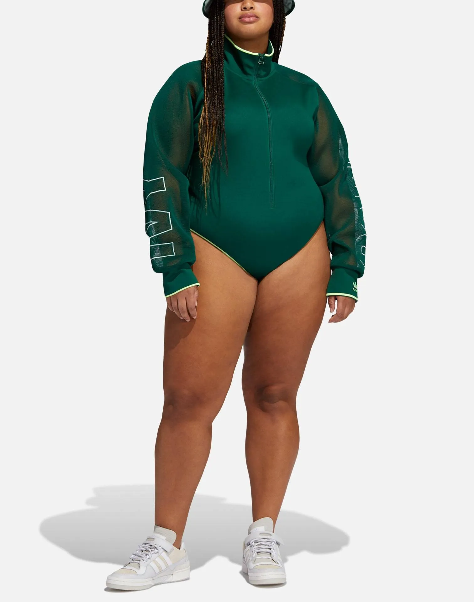 Adidas IVY PARK MESH SLEEVE BODYSUIT (PLUS SIZE)