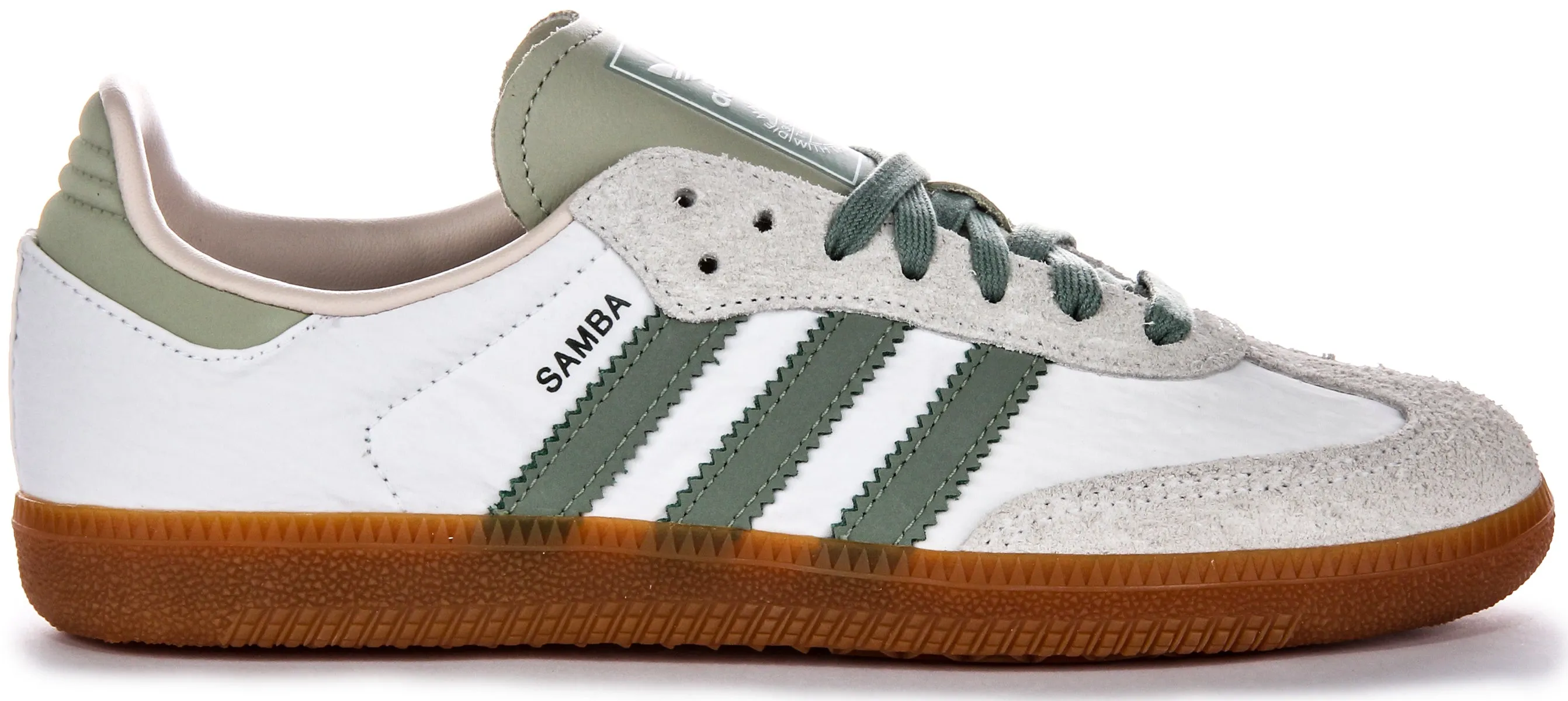 Adidas Samba OG In White Green For Women