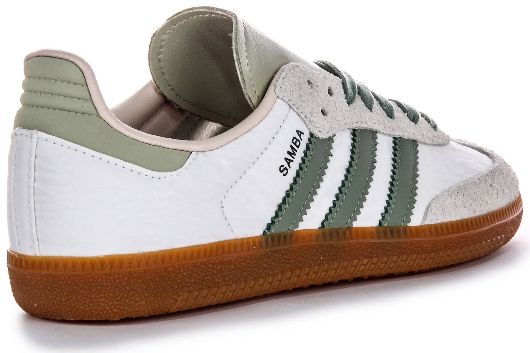 Adidas Samba OG In White Green For Women