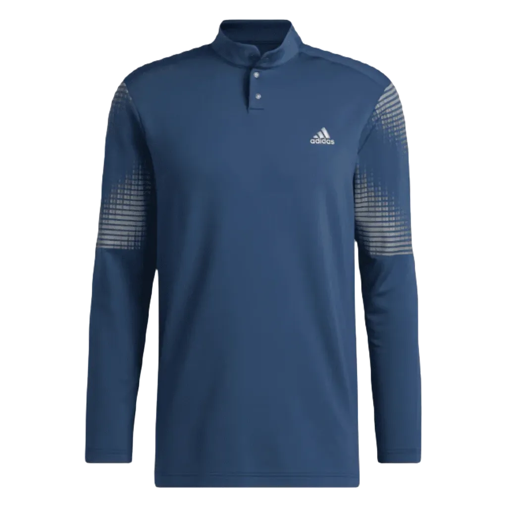 Adidas Statement COLD.RDY Long Sleeve Polo Shirt - Navy