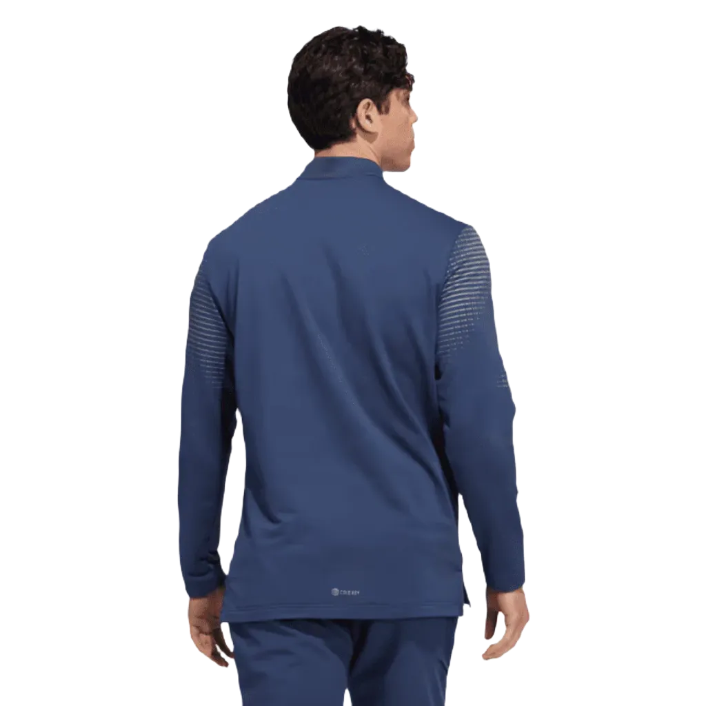 Adidas Statement COLD.RDY Long Sleeve Polo Shirt - Navy