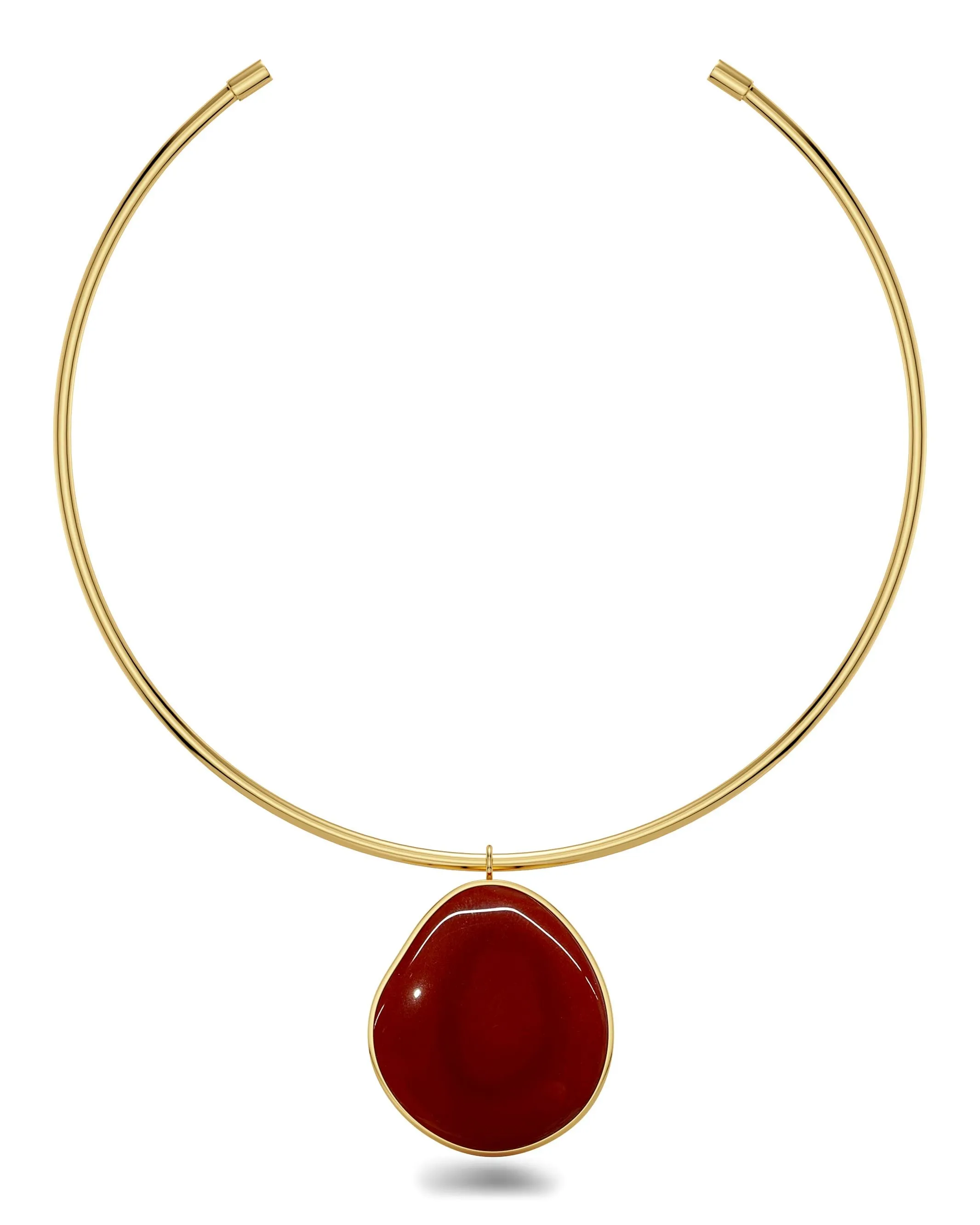 Agatha Necklace Maxi Red Gold