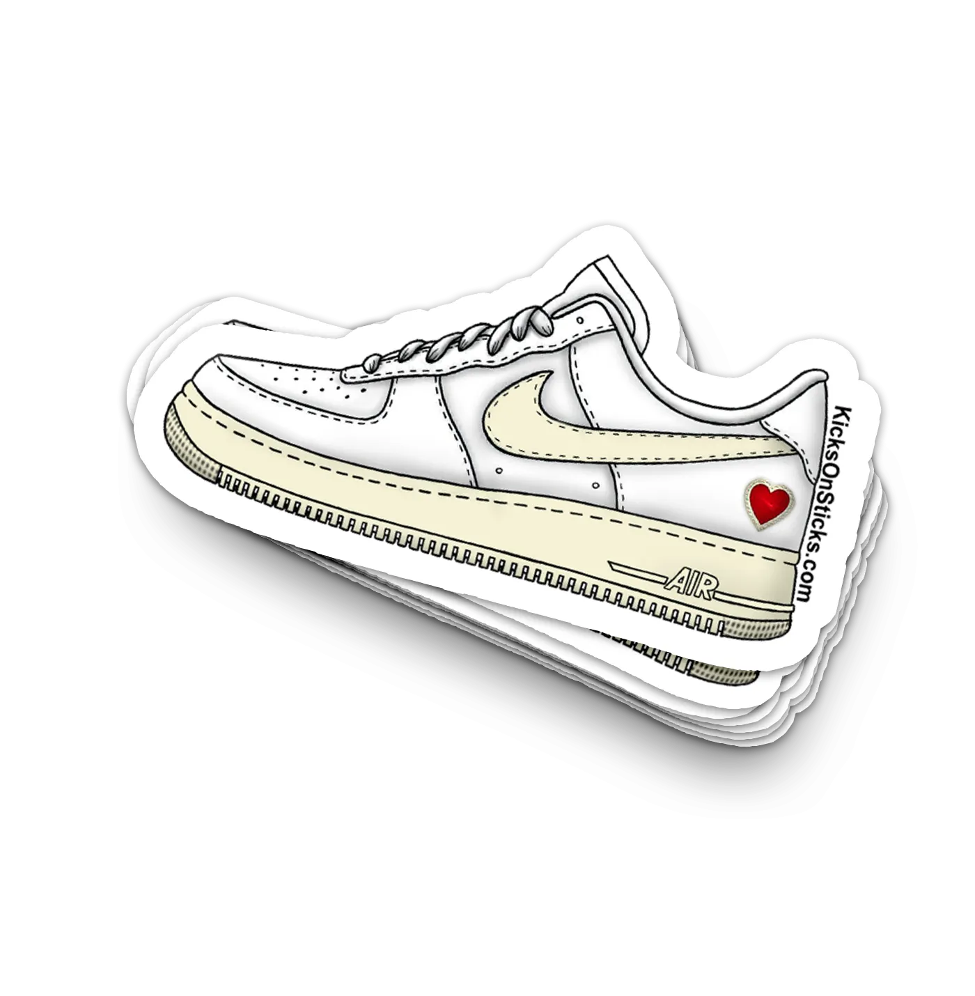 Air Force 1 Low "Valentine 2021 2.0" Sneaker Sticker