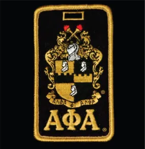 Alpha Crest Embroidered Luggage Tag