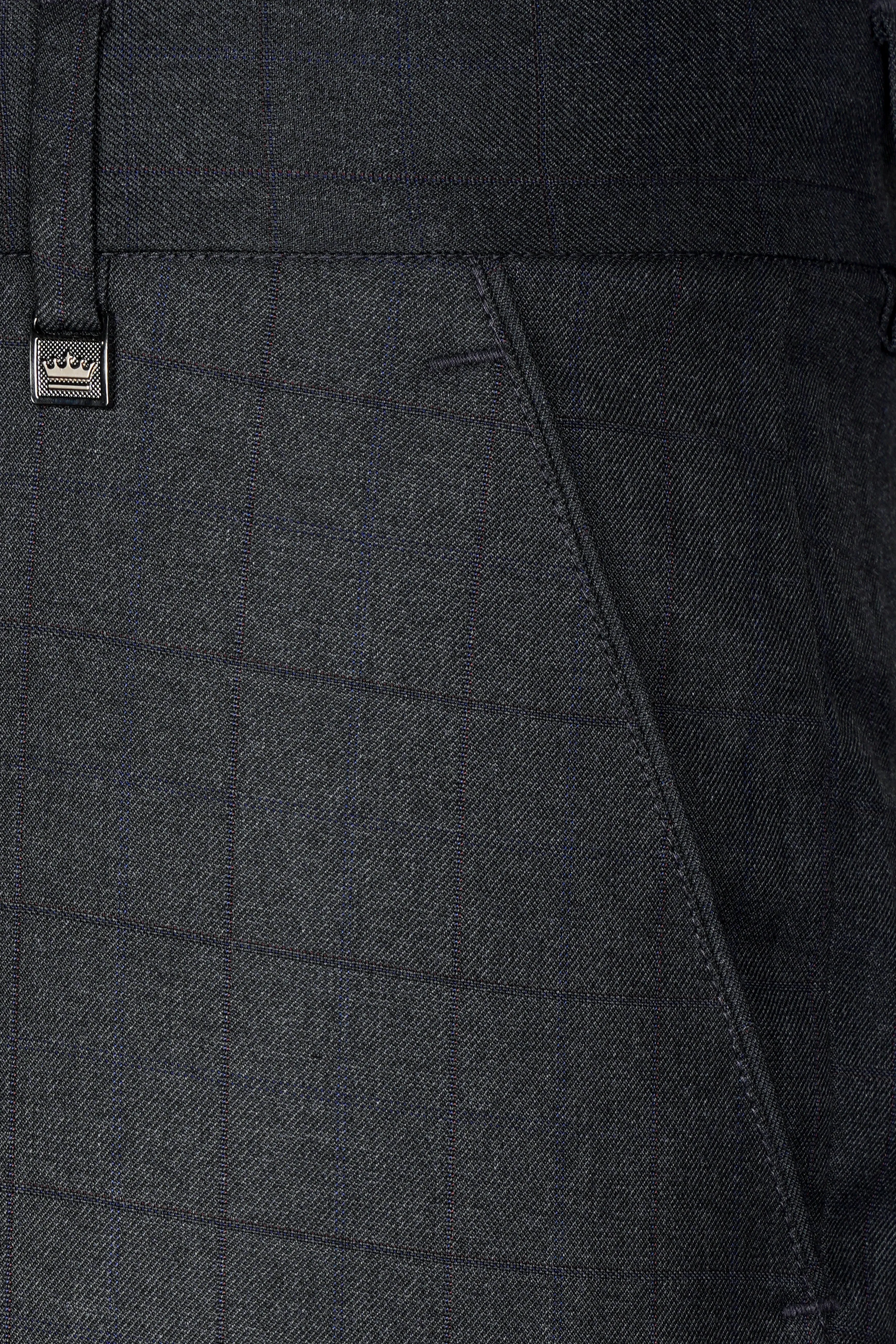 Arsenic Grey Wool Rich Double Breasted Suit