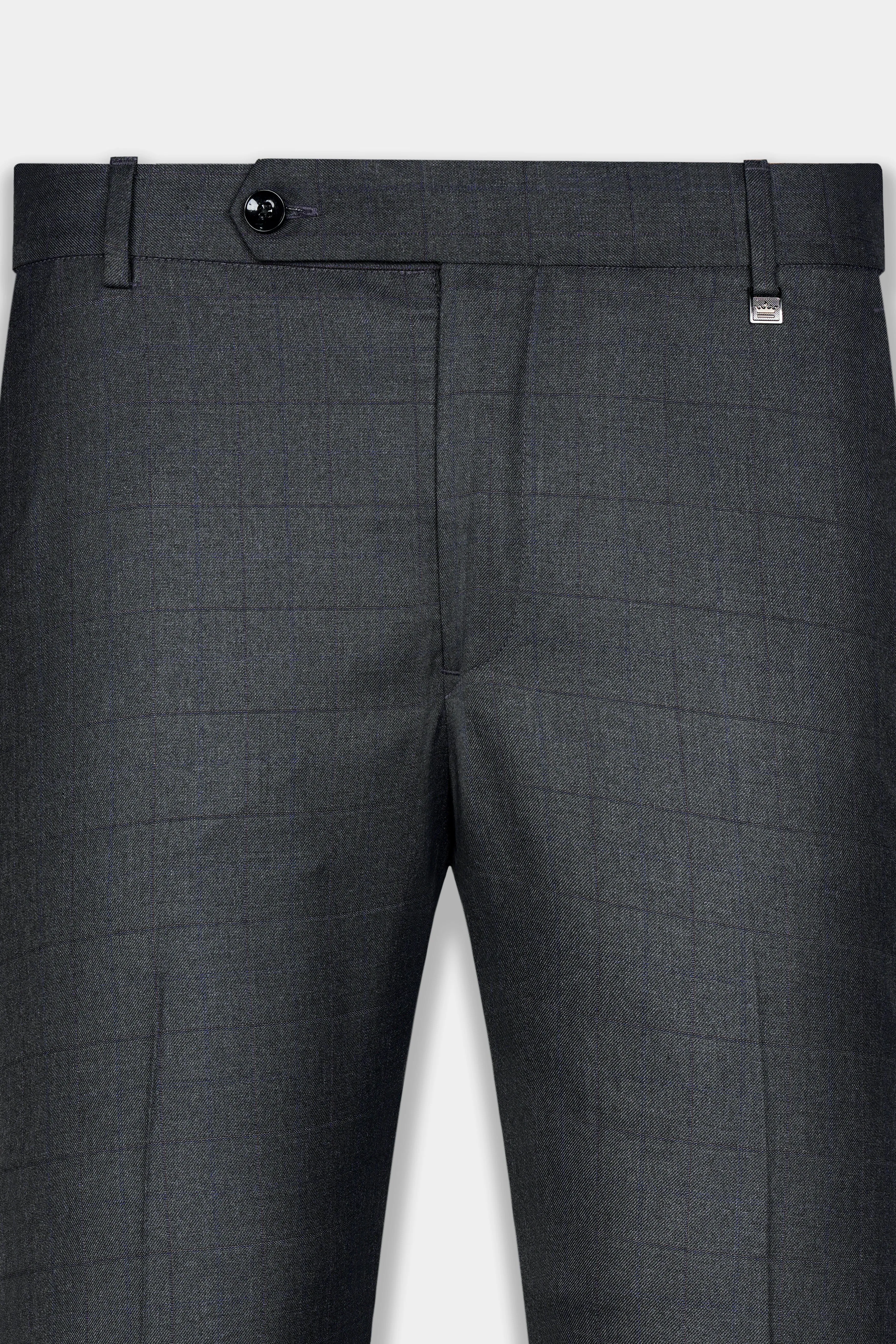 Arsenic Grey Wool Rich Double Breasted Suit