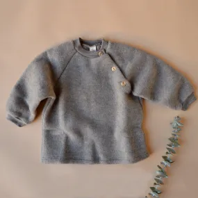 Baby Wool Fleece Raglan Jumper - Walnut (0-4y) *Returning 2025