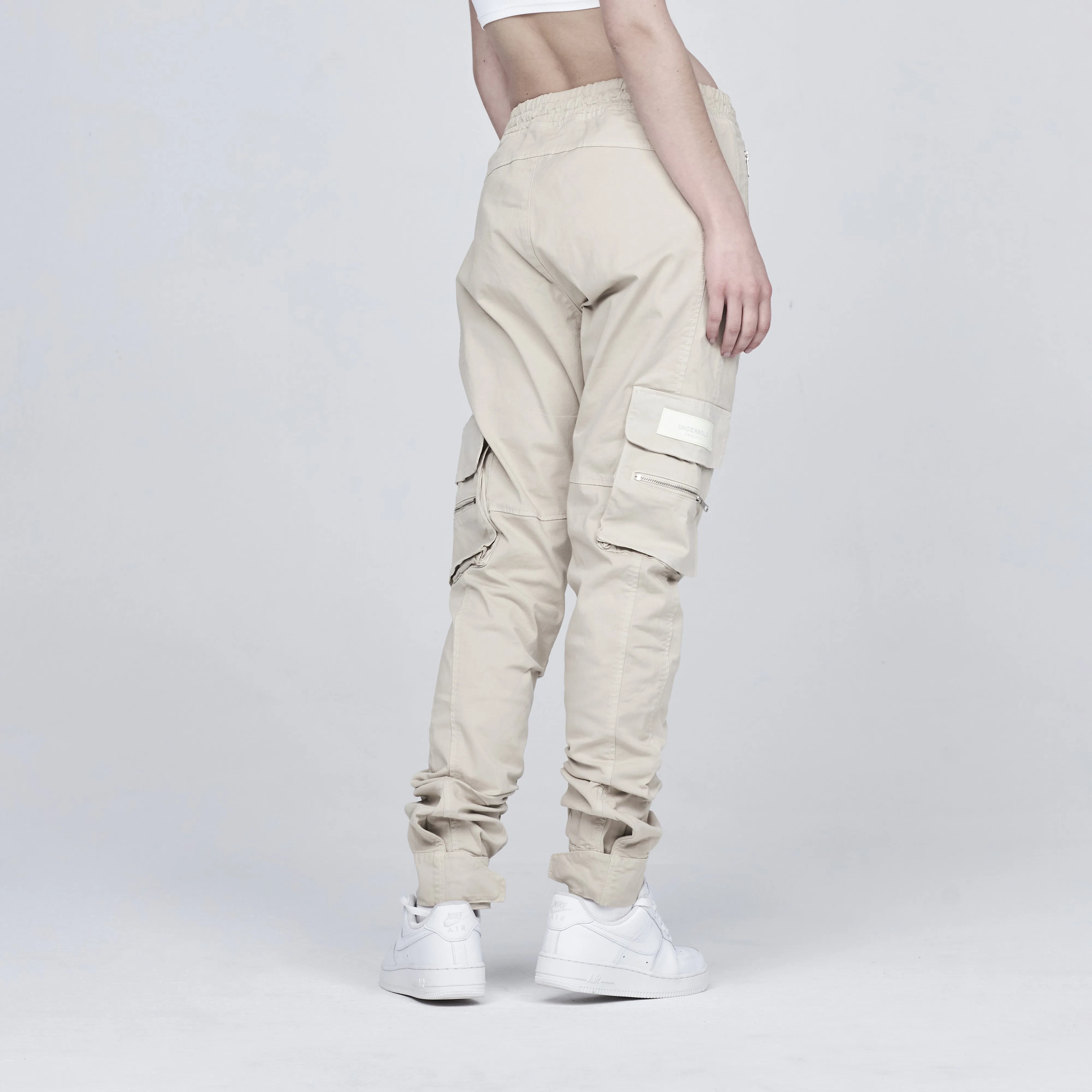 Basics Slim Cargo Pants Bone