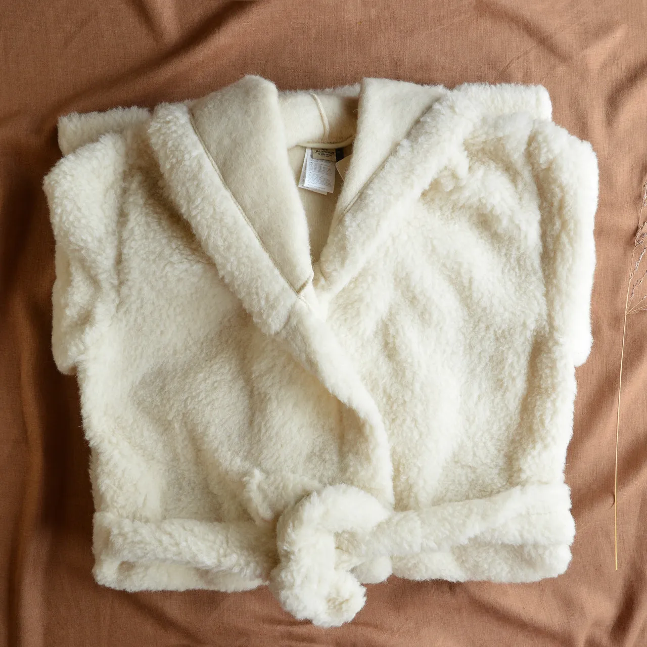 Bath Robe - 100% Wool - Natural (Adults S, M, L)