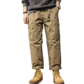 Belted Straight-Leg Cargo Pants