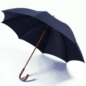 Black Doorman Umbrella with Maplewood Handle