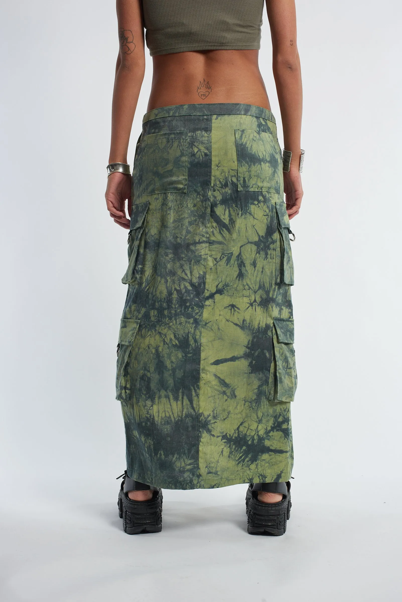 Bleach Cargo Maxi Skirt