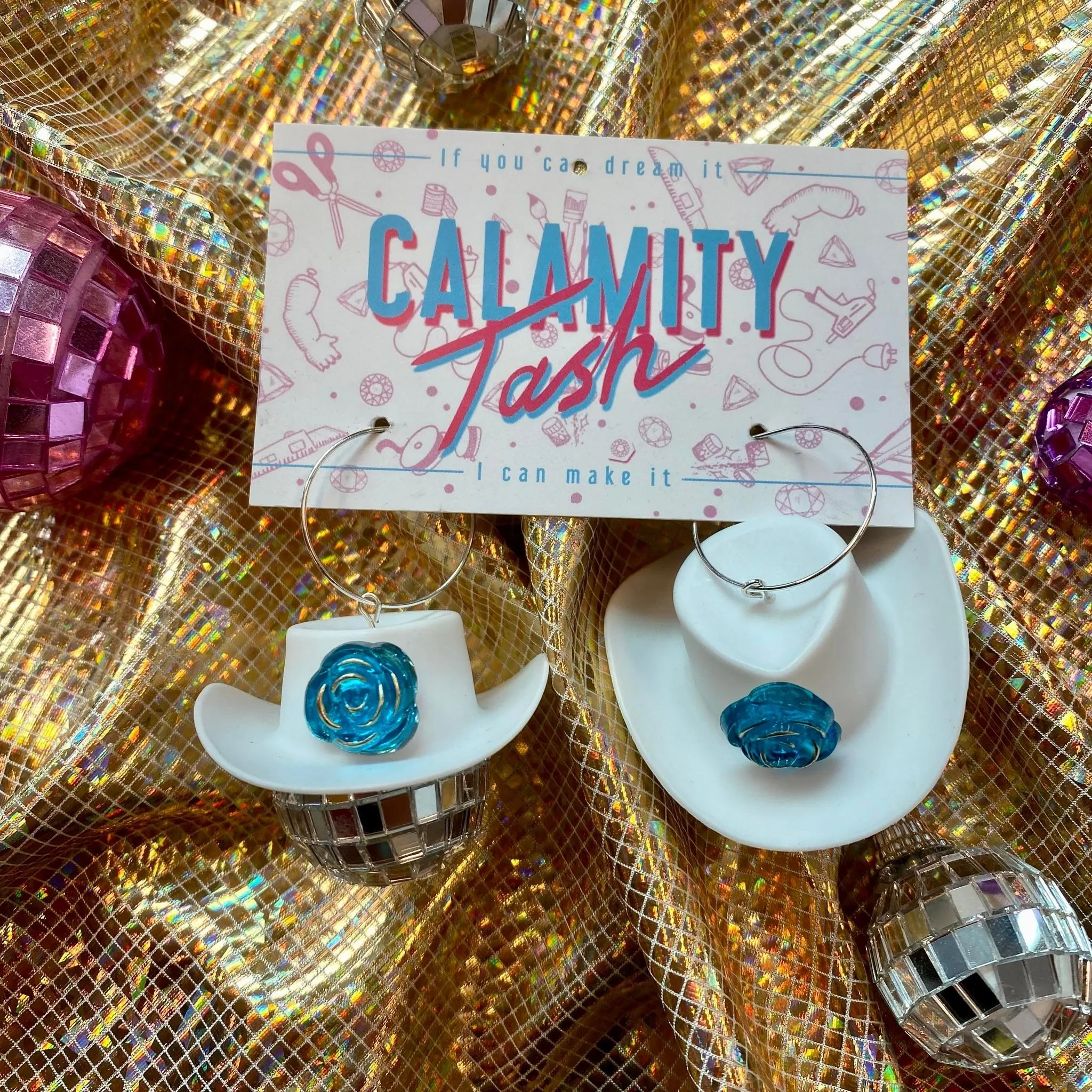 Calamity Tash - Disco Cowboy Earrings