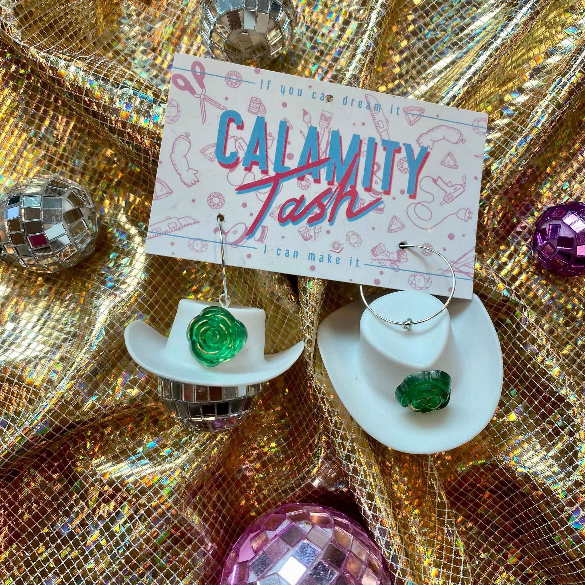 Calamity Tash - Disco Cowboy Earrings