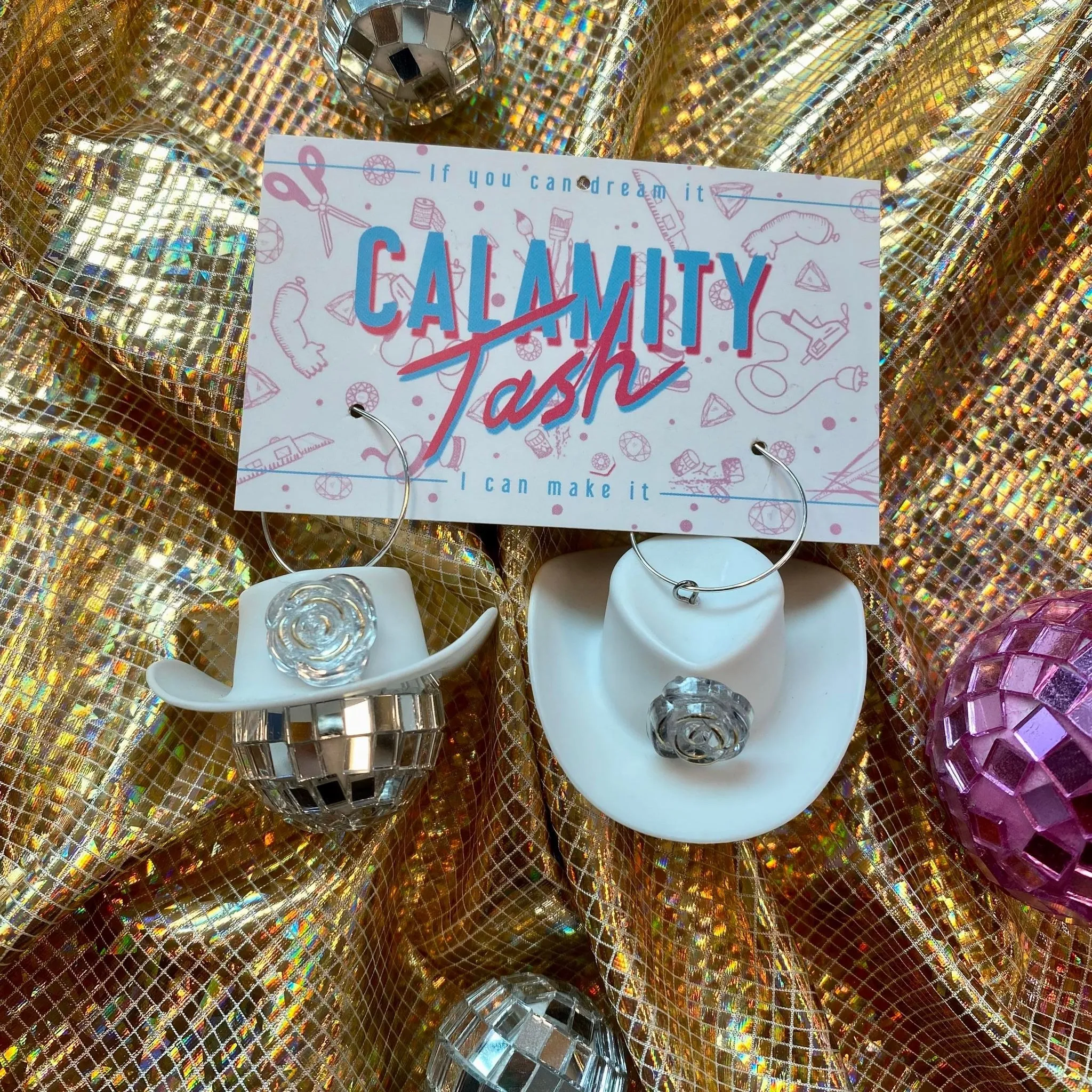 Calamity Tash - Disco Cowboy Earrings