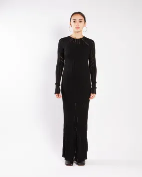 Calvin Klein Rib Maxi Knit Dress Black