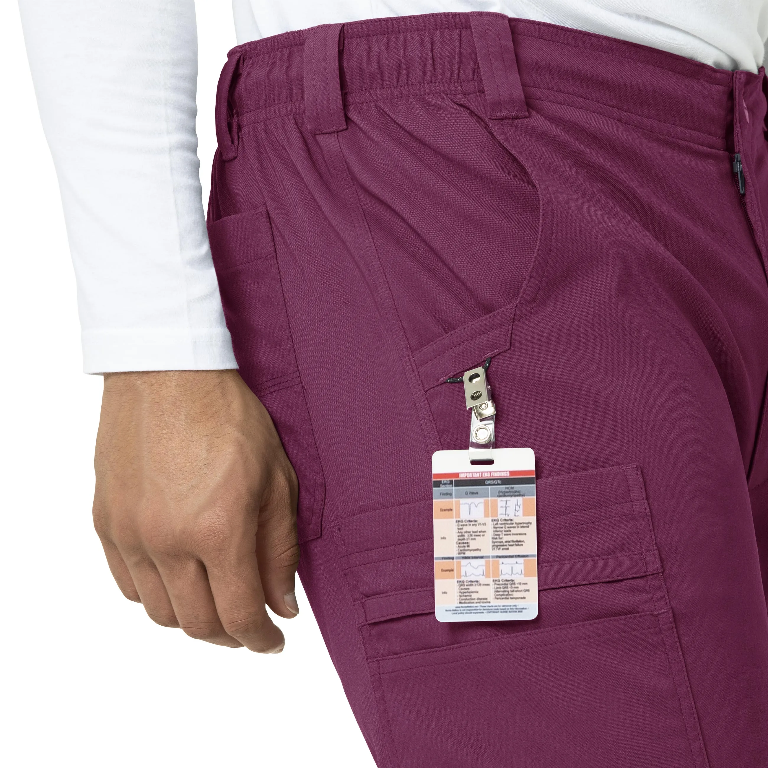 Carhartt Rugged Flex Peak Men's Straight Leg Cargo Scrub Pant - Wine