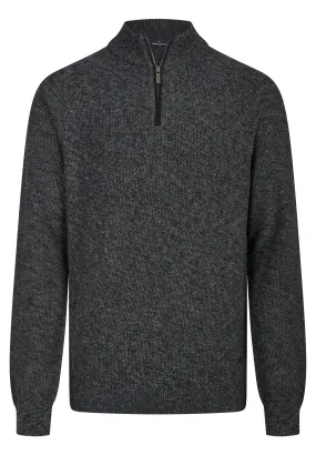 Charcoal Quarter Zip Jumper