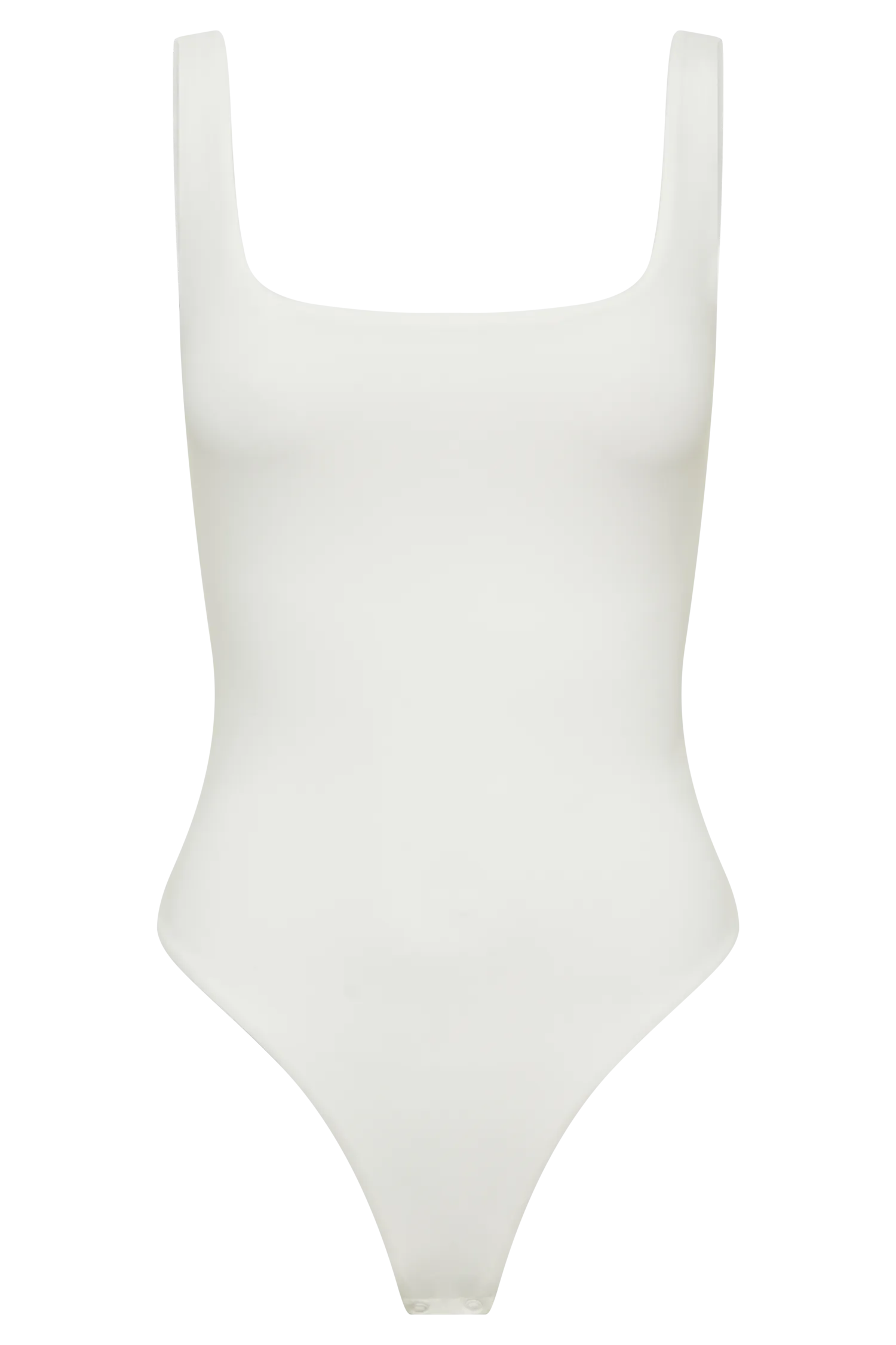 Charlie Recycled Nylon Scoop Neck Bodysuit - White