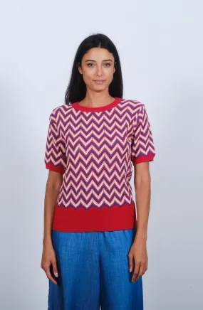 Chevron Crew in Toreador Red