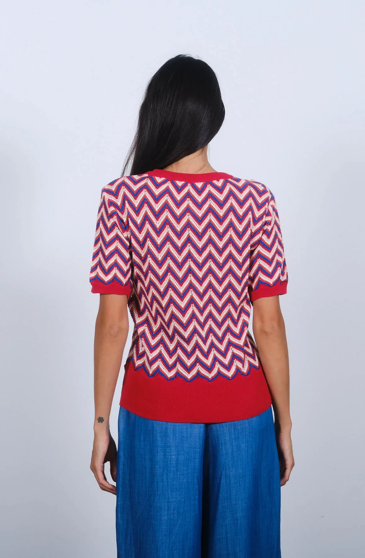 Chevron Crew in Toreador Red