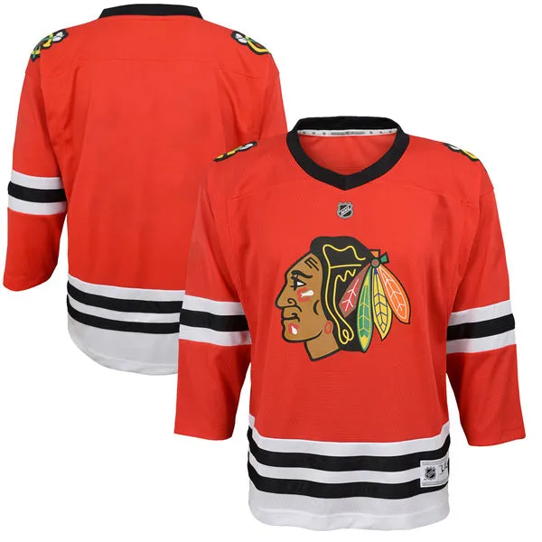 Chicago Blackhawks Red Premier Youth Blank Hockey Jersey - Multiple Sizes