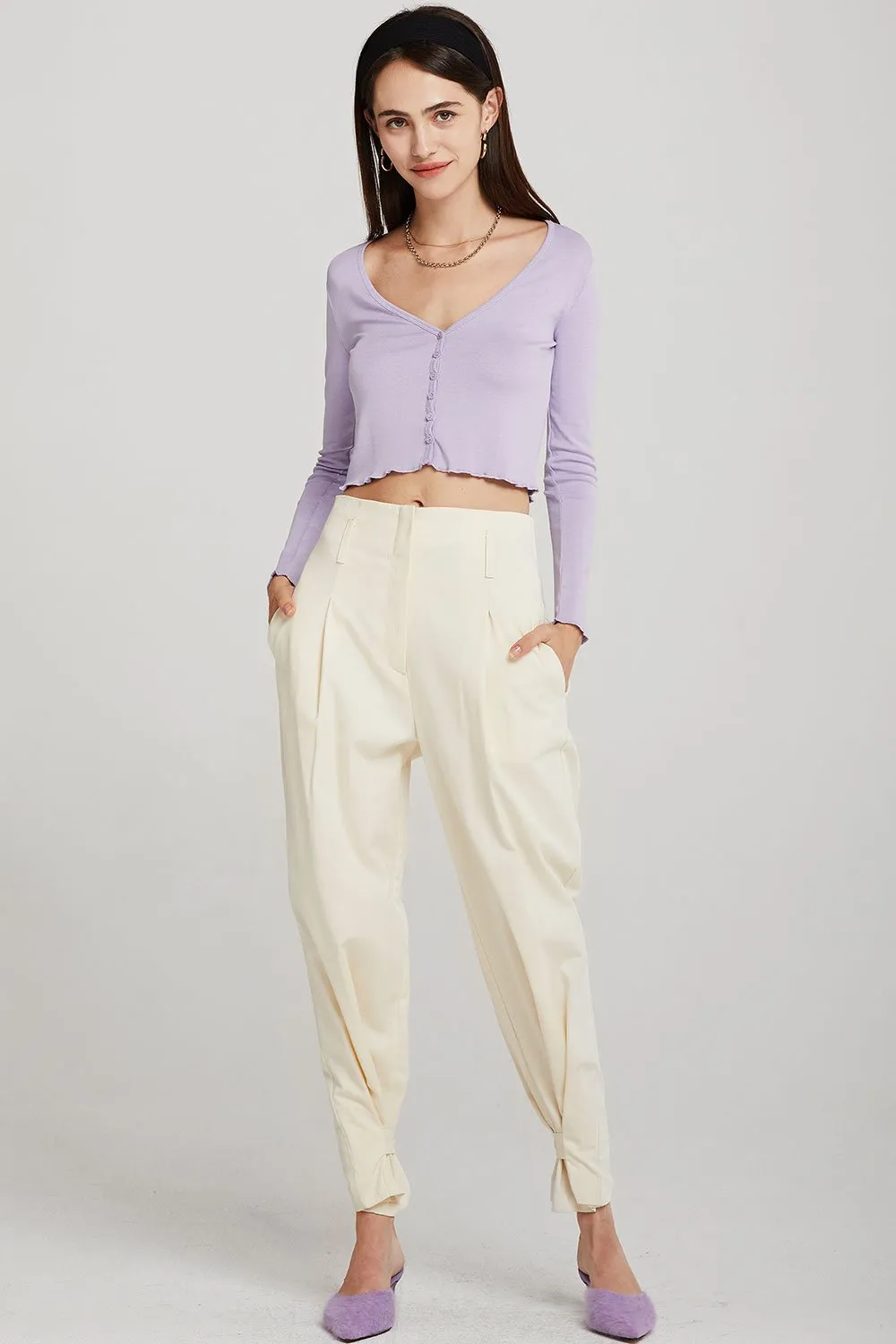 Clara Slim Fit Cropped Cardigan