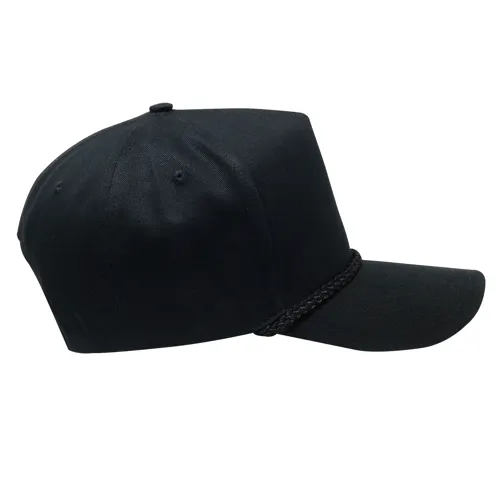 Cobra C256 5 Panel Twill, Snap Back Golf, Rope Cap