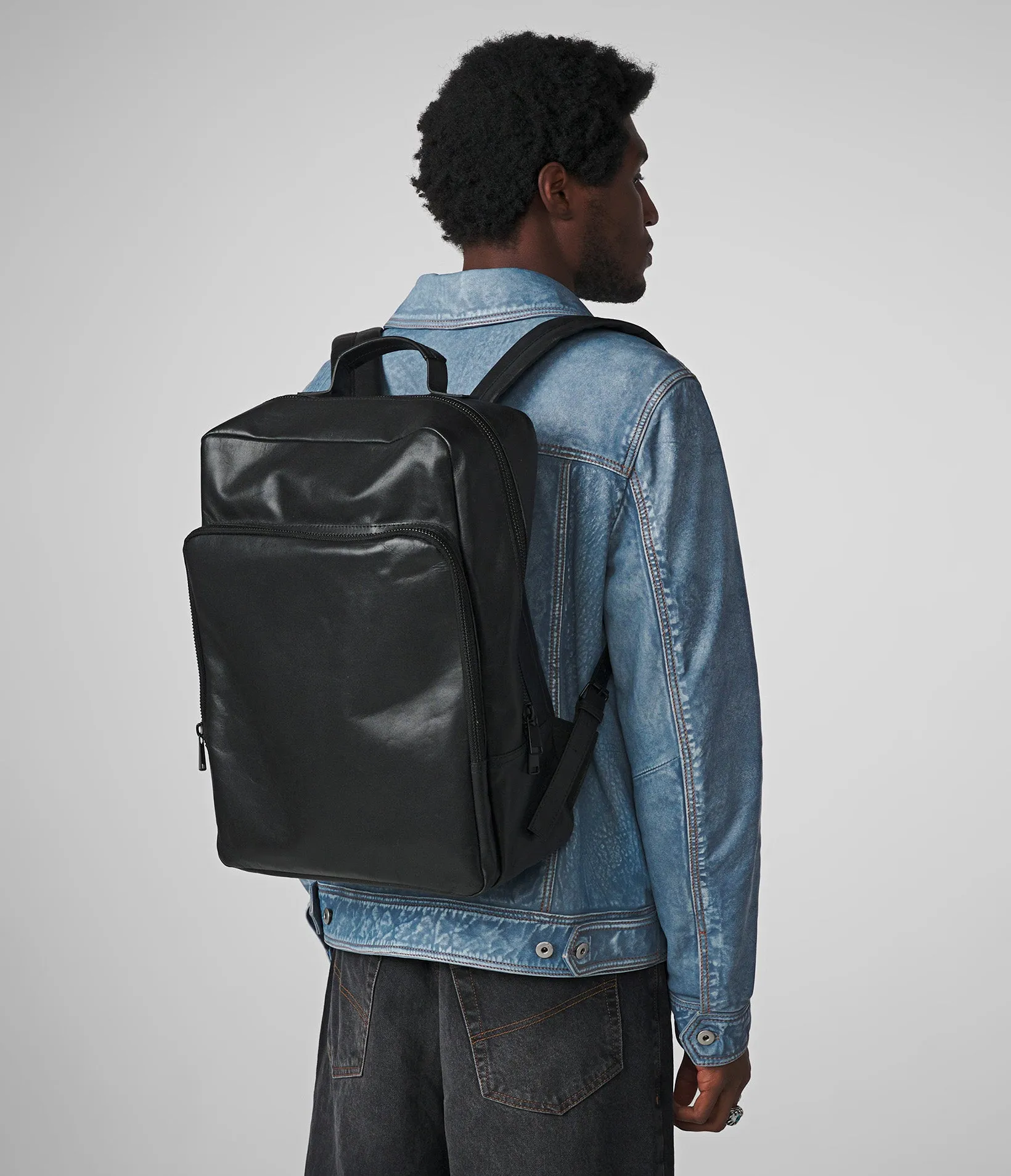 Columbus Leather Laptop Backpack