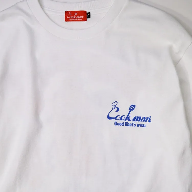 Cookman Long Sleeve Tees - TM Paint Hot Dog : White