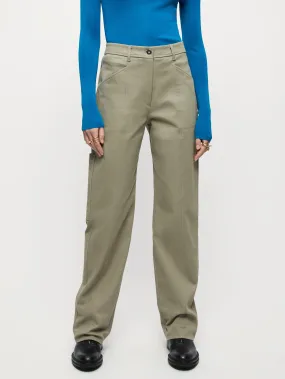 Cotton Utility Cargo Trouser | Taupe