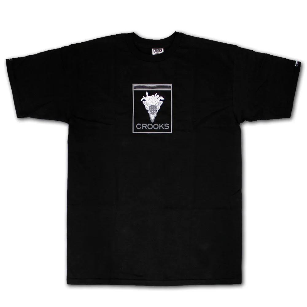 Crooks & Castles Slanging T-shirt Black