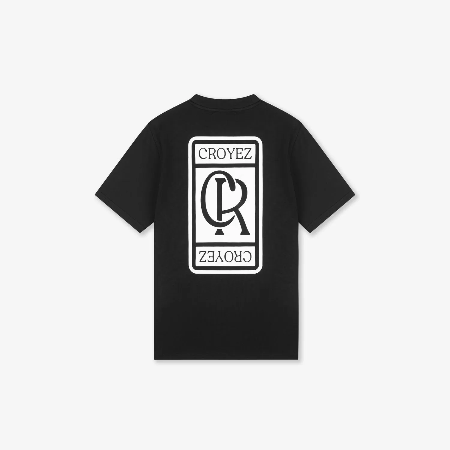 CROYEZ INITIAL T-SHIRT - BLACK/WHITE