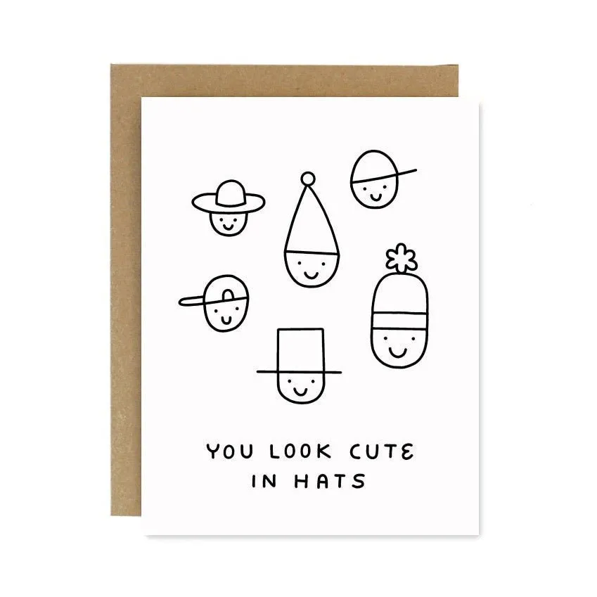 Cute in Hats Card