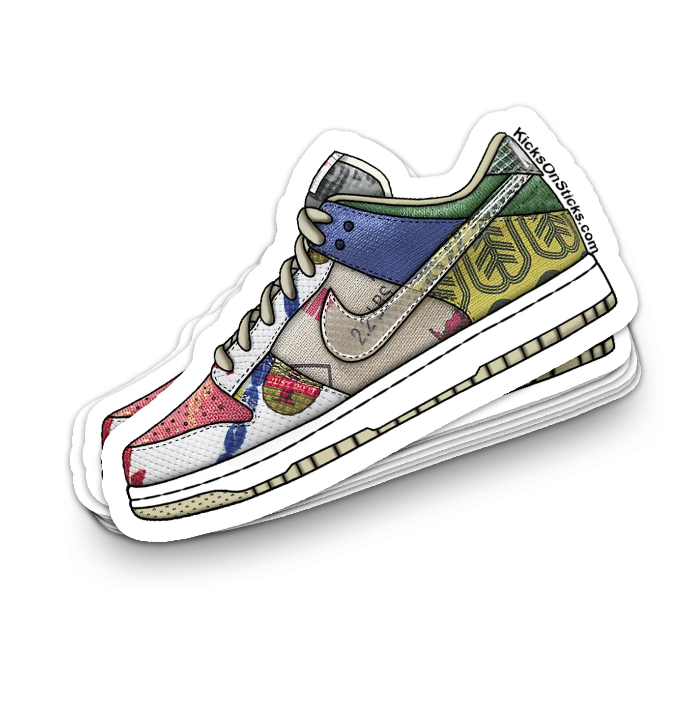 Dunk Low "City Market" Sneaker Sticker