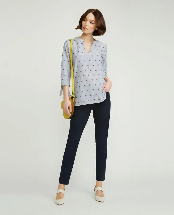 Embroidered Buzzing Bees Blouse