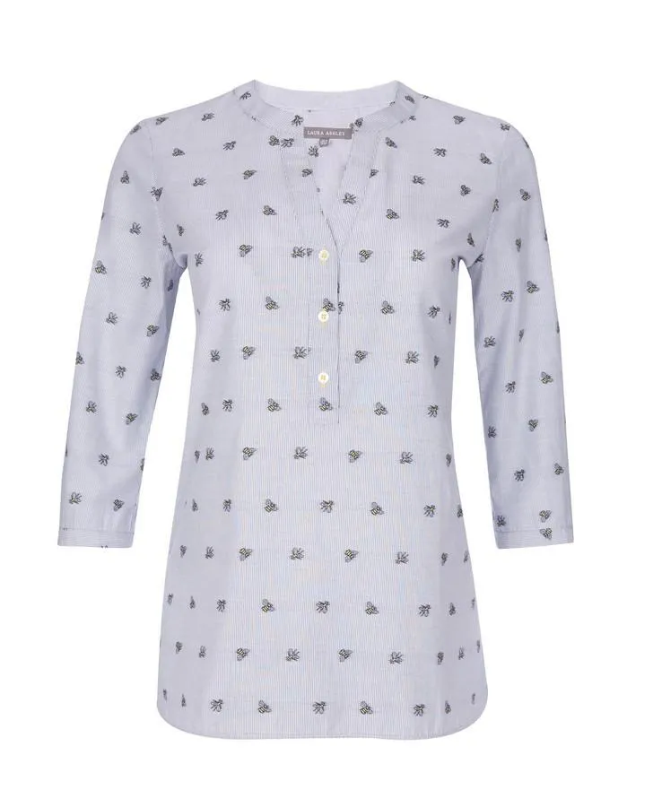 Embroidered Buzzing Bees Blouse