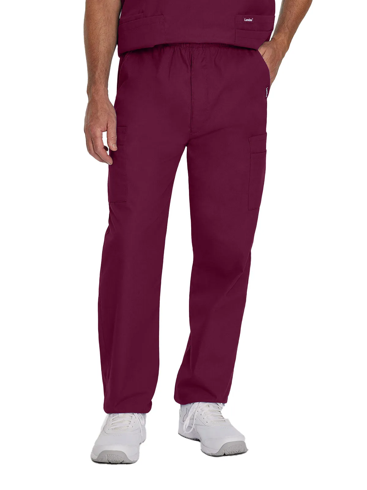 Essentials - Men's Straight-Leg Cargo Scrub Pants [5]