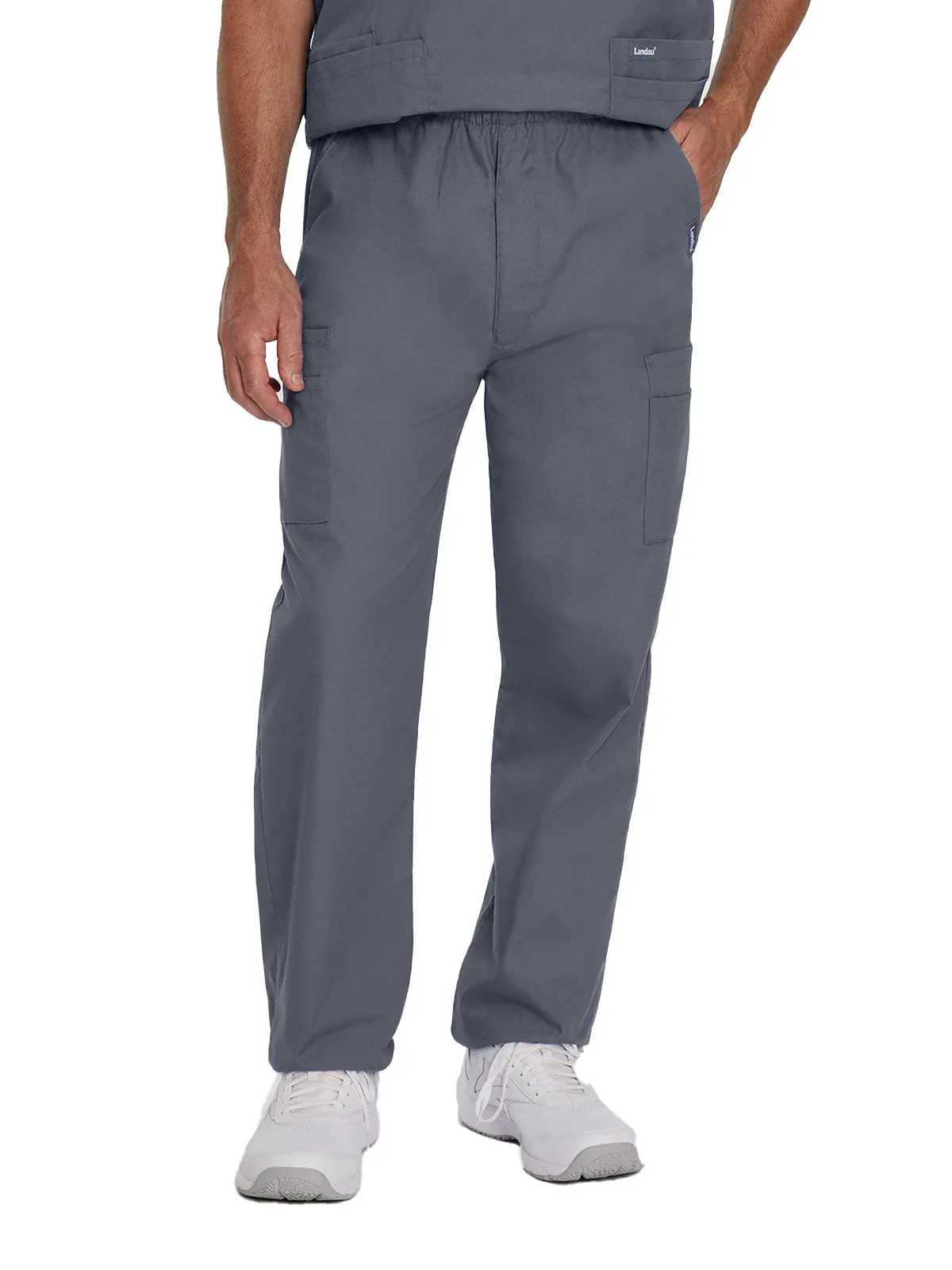 Essentials - Men's Straight-Leg Cargo Scrub Pants [5]