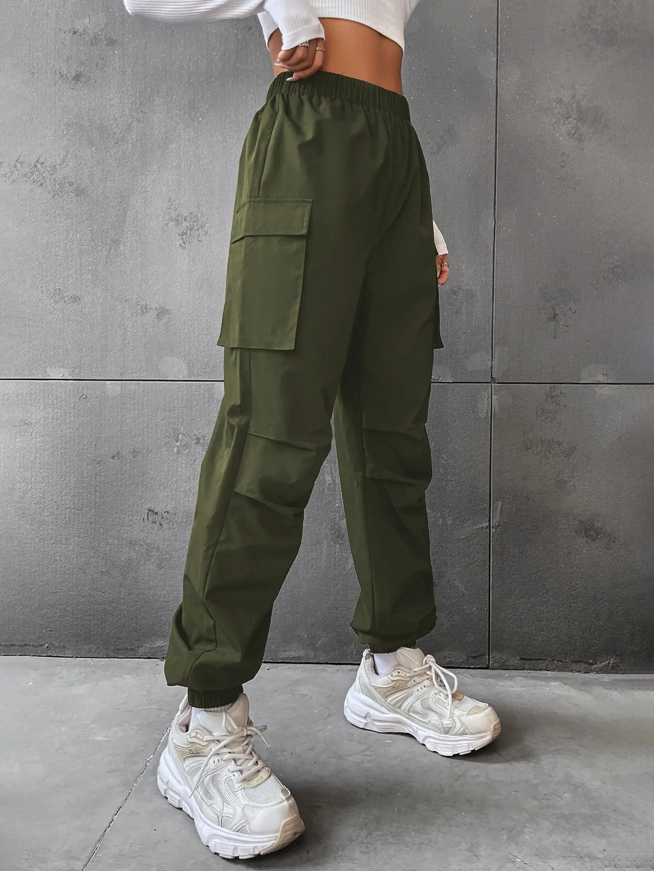 Flap Pocket Side Cargo Pants