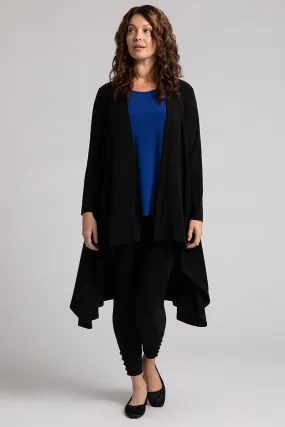 Flutter Duster Cardigan | Black